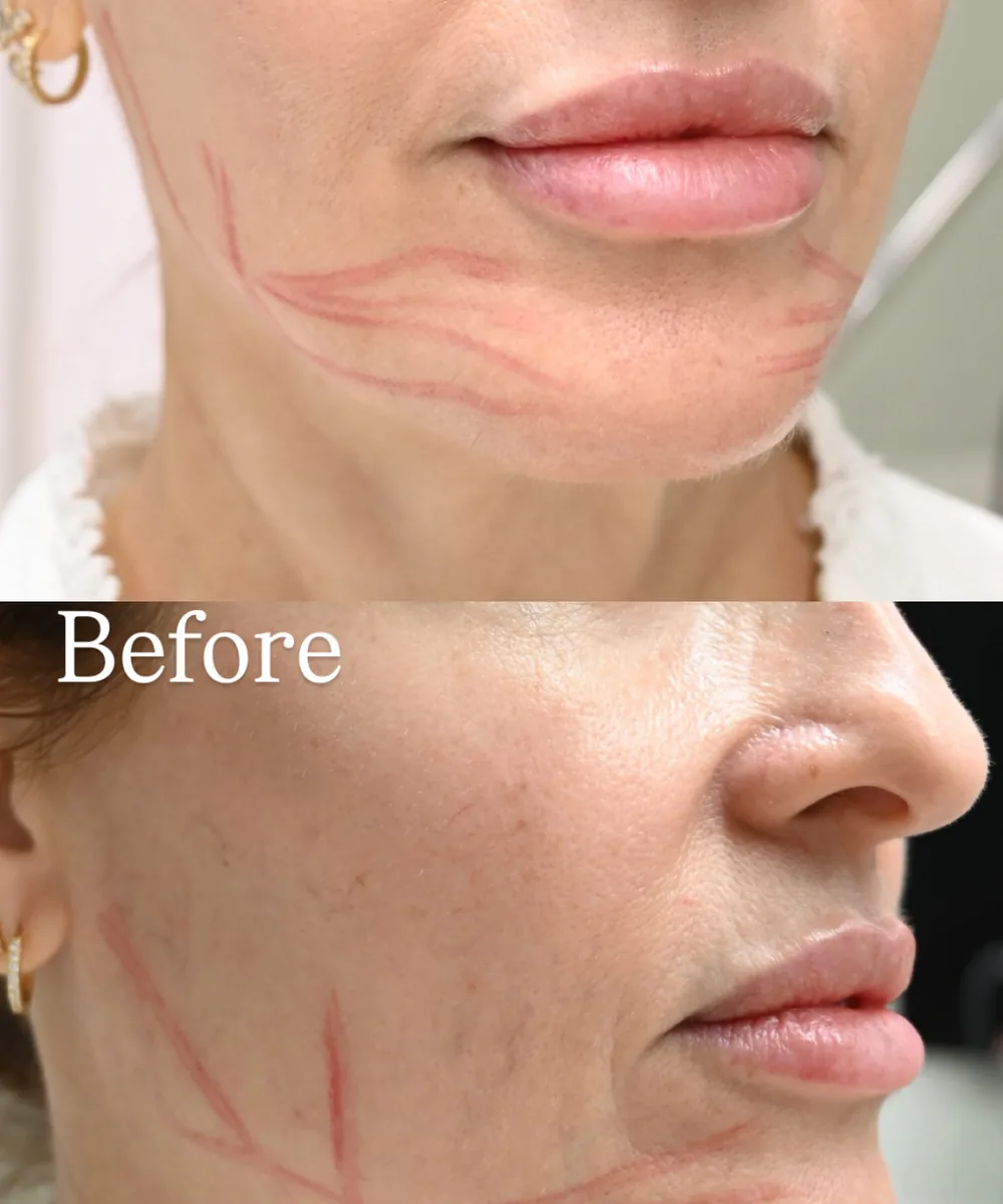 Resultado de armonización del perfil facial