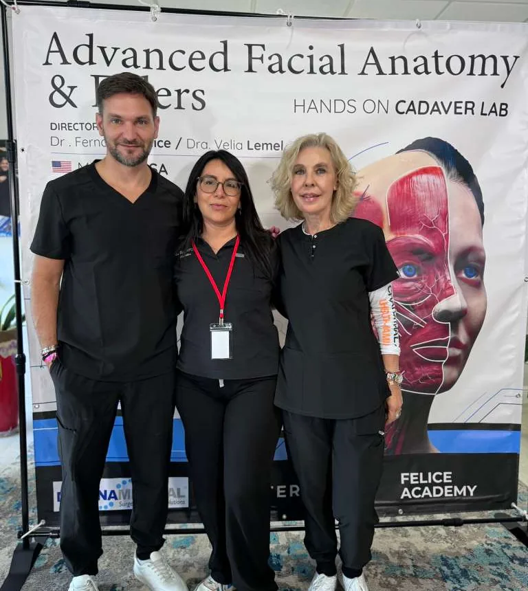 Eva Díaz en Advanced Facial Anatomy and Fillers de Felice Academy